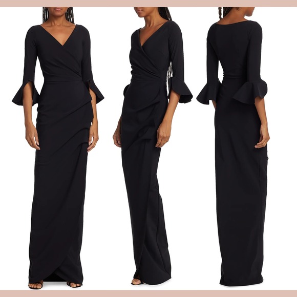 Chiara Boni La Petite Robe Dresses & Skirts - NWT $995 Chiara Boni La Petite Robe [ 52/ 16 ] Zalfa Ruched Gown in Black Q1257